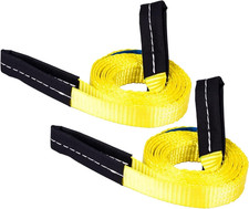 2 Pack Lifting Slings Straps 8 Foot by 1 Inch 1333 Lbs Capacity Heavy Duty Lifti