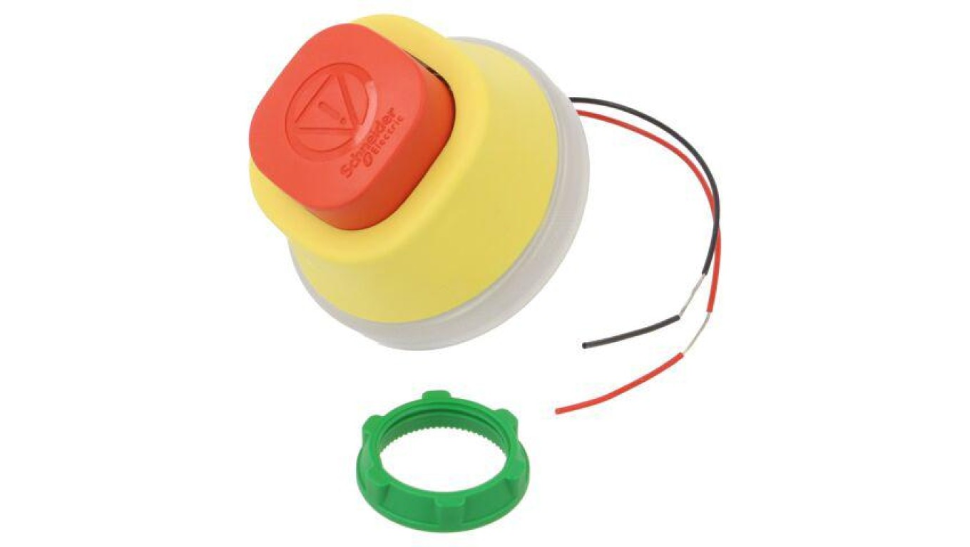 ZB5AS84W2M Светодиодный светильник без подсветки, 22 мм, Внутренний диаметр: 2 красных светодиода, 230 В