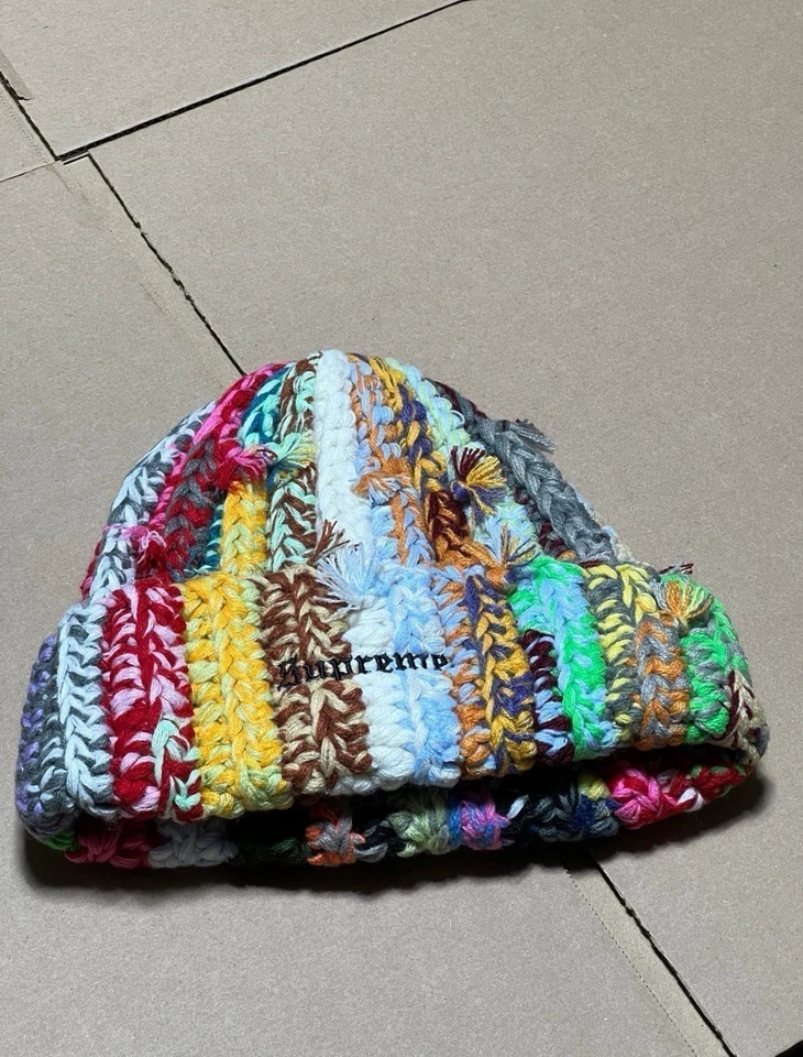 NEW Supreme Hand Tied Beanie FW23 Multicolor Box Logo - Image 4 of 4