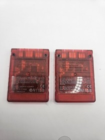 (2) Official Sony PlayStation 2 PS2 Memory Cards OEM SCPH-10020 Magic Gate 8MB
