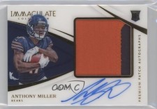 2018 Panini Immaculate Premium Rookie /99 Anthony Miller RPA Patch Auto RC
