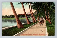 Palm Beach FL-Florida The Ramble Showing Whitehall Vintage Postcard Standard PC