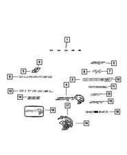 Genuine Mopar Lift-Gate Nameplate 55112959AA