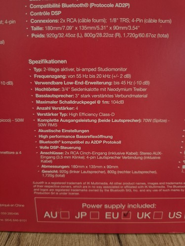 IK Multimedia iLoud Micro Monitor Lautsprecher - neuwertig - Bild 3 von 4