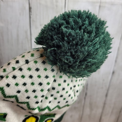 John Deere hat toddler/kids green winter beanie pom Toboggan farm tractor lined. - Picture 9 of 18