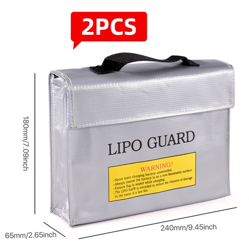Bolsa de seguridad Lipo Guard ignífuga a prueba de explosiones portátil para batería de radiocontrol - Imagen 21 de 37
