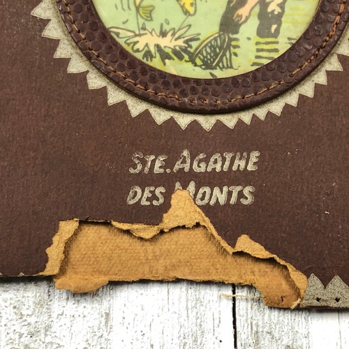 1950s Sainte Agathe des Monts, Quebec Canada Souvenir Fisherman Gear Rod Net VTG - Picture 5 of 7