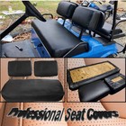 For 1982 1983-2000 PRE-2000 DS Golf Cart Club Car Front Seat Cover Leather Black