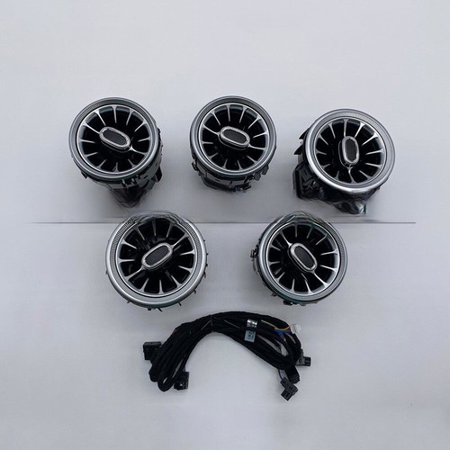 5X LED Air Vent Ambient Light Interior 12 Color For Mercedes Benz W176 W117 X156 - Picture 10 of 11