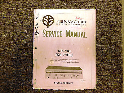 Kenwood Service Manual~KR-710//710L Receiver~Original Repair Book