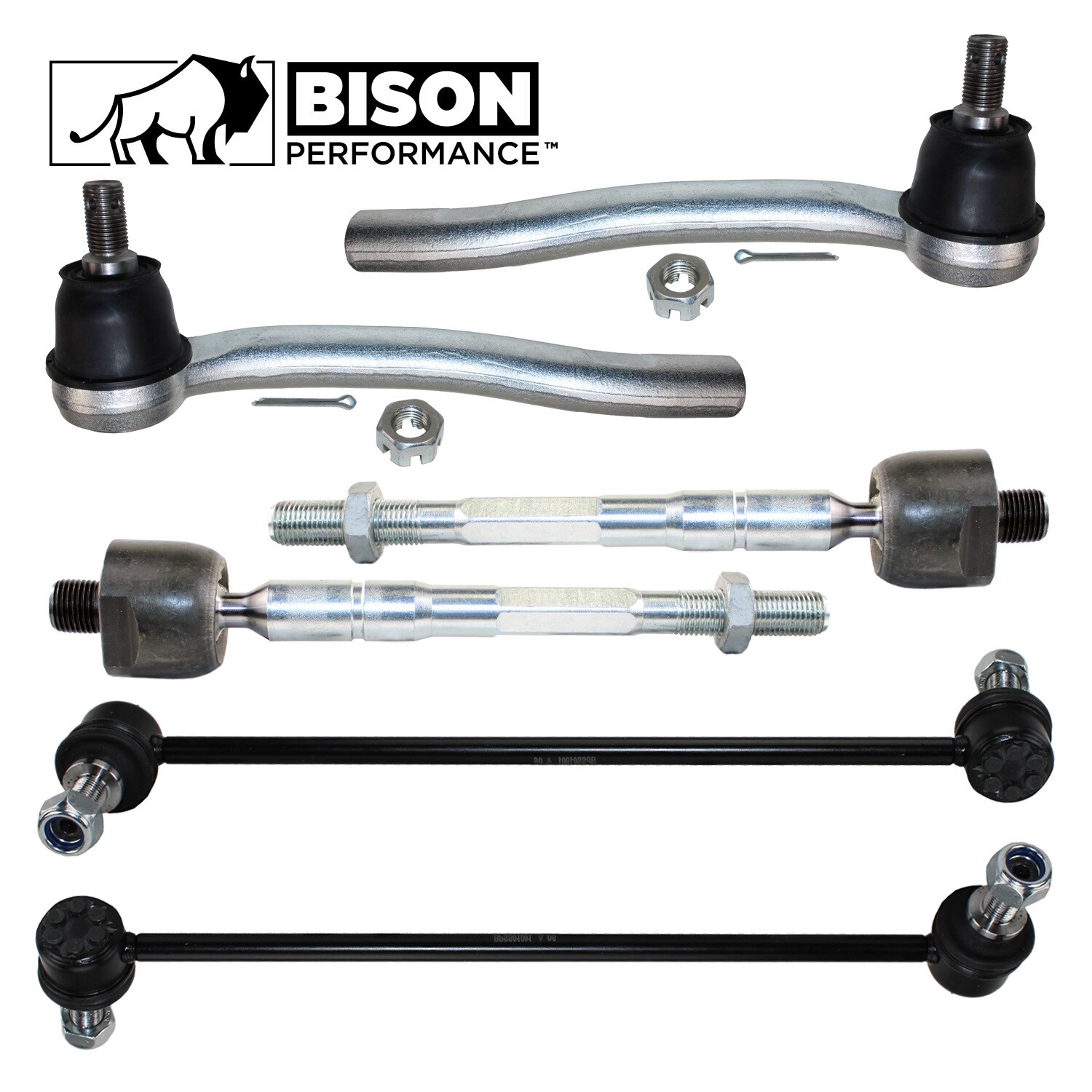 Bison Performance 6pc Front Sway Bar Link Tie Rods Kit For Acura MDX 2007-2013