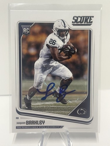 2018 Panini Score Draft #359 Saquon Barkley Eagles RC Rookie AUTO - Picture 1 of 2