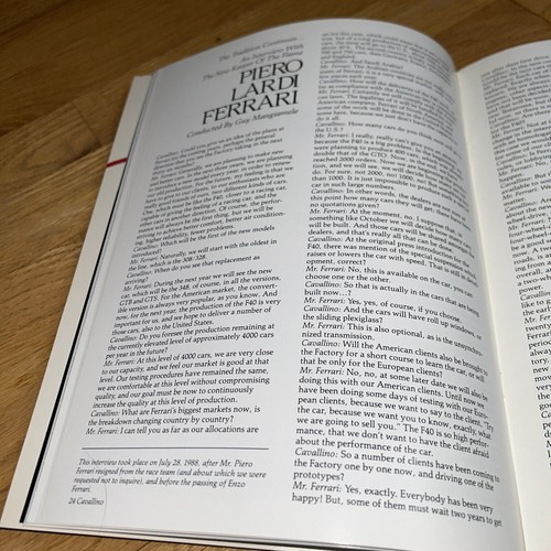 CAVALLINO FERRARI Mag. Oct/ Nov 1988  No. 47  328 Reprise / Enzo Ferrari Passing - Imagen 8 de 17