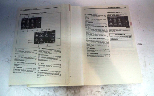 2007 LEXUS RX400h - OWNERS MANUAL BOOKS SET + Leather Black CASE OEM *C134 - Foto 8 di 11