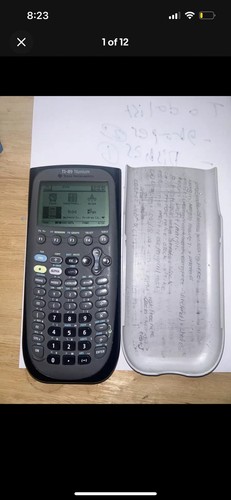 Texas Instruments TI-84 Plus C Ti 89 graphischer Taschenrechner NUR Abdeckung getestet schwarz - Bild 11 von 11