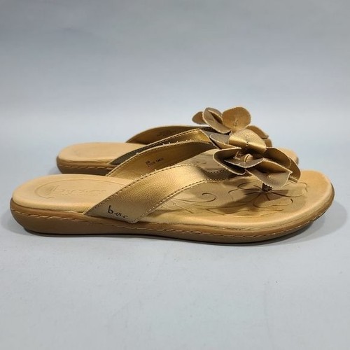 Sandalias tanga de cuero BOC Born Concept Moyer en bronceado metálico talla 8 estilo Z11018 - Imagen 2 de 11