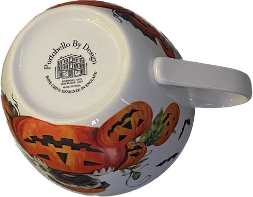 Portobello By Design Halloween Pumpkin Pug -Lrg Coffee Cup/Mug 16 oz - Picture 3 of 3