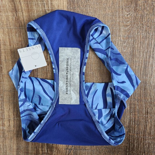 Sunsets 2-PC Swimsuit Simone 38D Underwire Tankini Top & L Bali Bottom NWT Blue - Picture 5 of 13