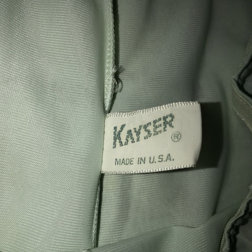 VTG 60's Kayser High Waist Pettipant Baby Blue Nylon Double Gusset Panty Size 5 - Picture 6 of 14