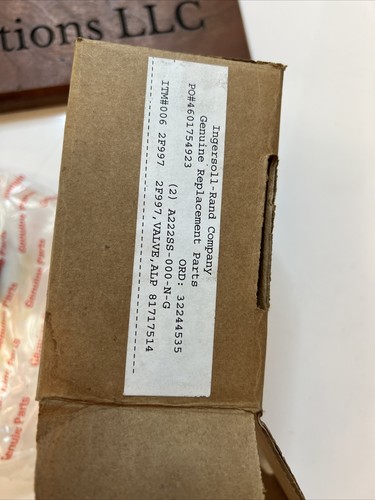Ingersoll Rand A222SS-OOO-N-G Manual Air Control Valve - Picture 2 of 3
