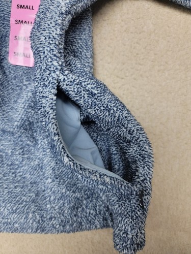 NWT~EDDIE BAUER Women's 1/4 Button Fleece Pullover Sweater Size SMALL Blue-Gray - Picture 8 of 10