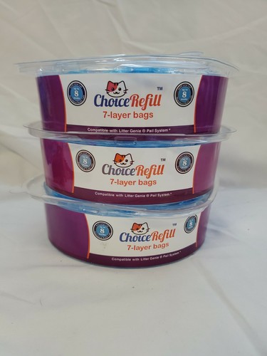 Choice Refill 7 Layer Bag 3pk. Compatible w/genie pail system lot#1675 - Picture 4 of 4