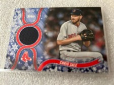 2018 Topps Holiday WalMart Mega Box Relic #R-CS Chris Sale Red Sox baseball card
