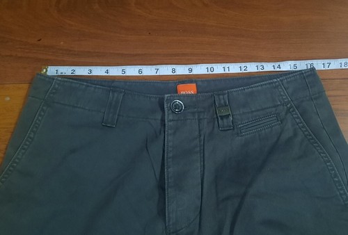 Chinos Hugo Boss Gris Pierna Ancha W32 L32 - Perfecto Estado - Imagen 15 de 16