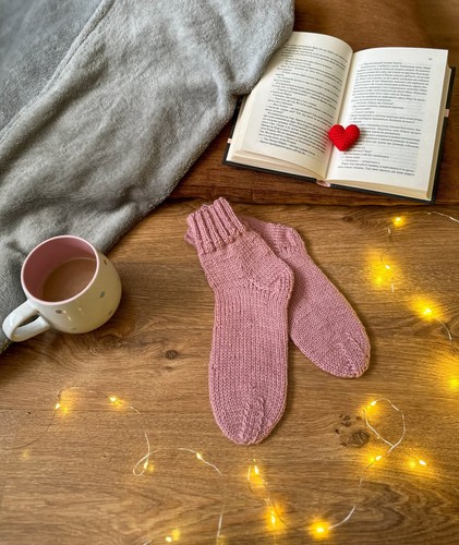 Calcetines de mujer tejidos a mano lana de oveja cálidos invierno regalo para mamá su abuela - Imagen 2 de 15