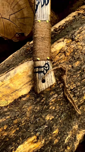 2 Pcs Custom Handmade Carbon Steel Engraved Viking Axe For Camping And Hunting - Video 1 of 1