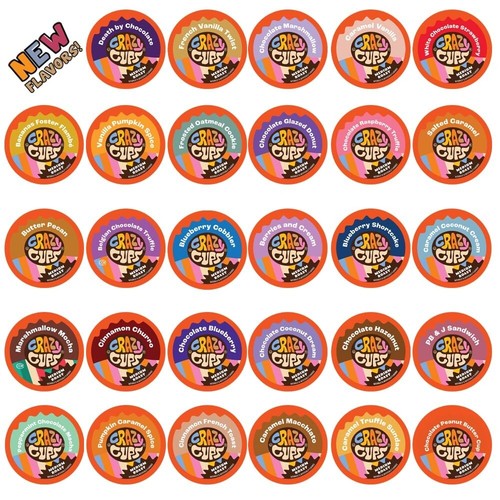 Flavored Coffee Pods Variety Pack, Medium Roast, Single Serve in Recyclable f... - Picture 2 of 8