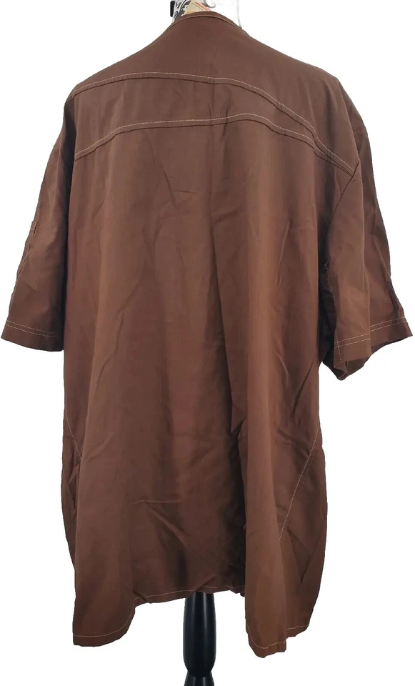 KOI 优质舒适工作巧克力棕色磨砂上衣风格 650 尺寸 3X — 第 2/4 张图片