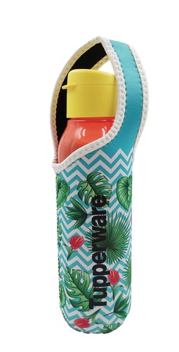 Tupperware H2O On-The-Go Plástico Eco Agua Bebida Botella Delgada 750 ml Bolsa Ajustable - Imagen 13 de 15