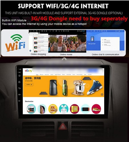 Fit For Mercedes Benz C300 2006-2011 Car GPS Stereo Radio For Apple Carplay WIFI - Picture 16 of 19