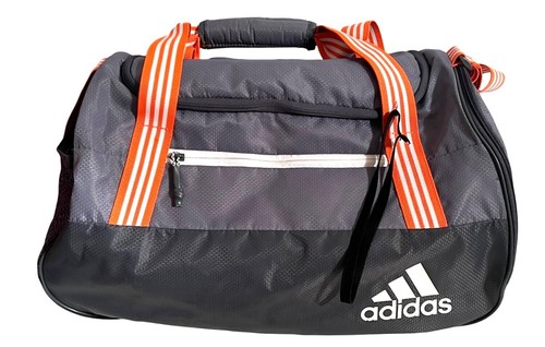 ADIDAS Women's Squad Duffel Bag, Onix/Grey/Hi-Res Coral/White, One Size - Picture 2 of 9