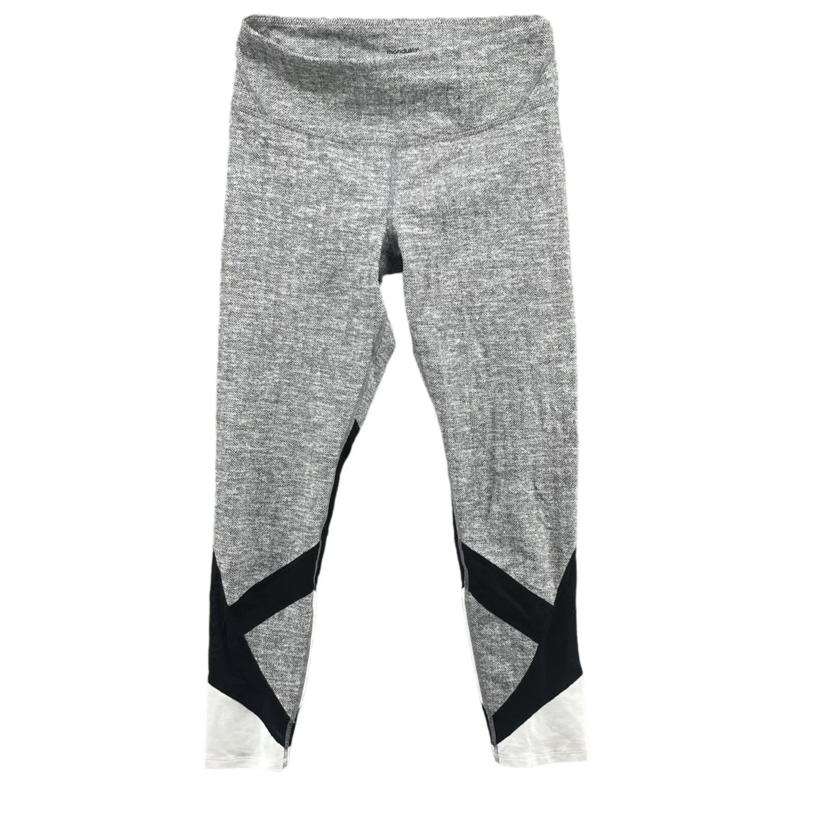 manduka linea crop herringbone stretch leggings