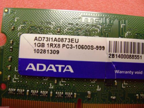 ADATA 1GB PC3-10600 DDR3-1333 Laptop Memory RAM * AD731A0873EU - Picture 2 of 5