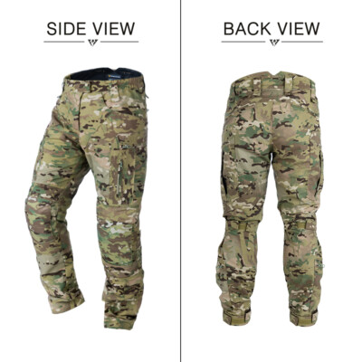 Pantalon Tactique IDOGEAR Combat UFS Avec Genouillères, Multicam, Neuf