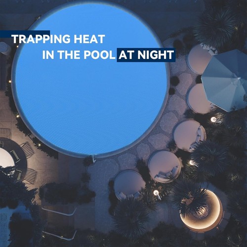 Efficient 16-Mil Solar Pool Cover for 15ft Round Pools - Green Heating Solution - Picture 7 of 7