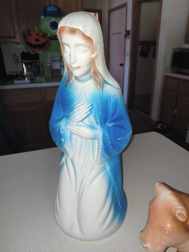 Impero Stampo Soffione Natività 17" Giuseppe, Maria 10" Gesù Bambino, 15" Mucca e 9" Agnello - Foto 8 di 8