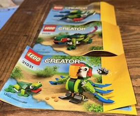 LEGO Creator Rainforest Animals 31031 Instruction Manuals 3 Booklets