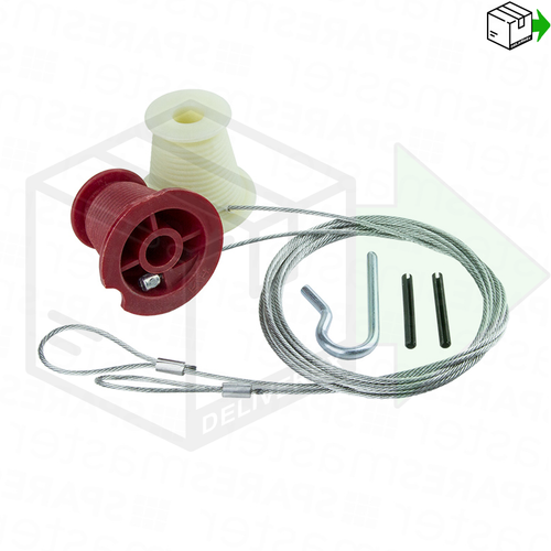 **KIT RIPARAZIONE COMPLETO HENDERSON cavi e rulli (dadi) ricambi porta garage** - Foto 6 di 6