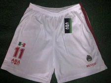 MEXICO 1998 CUAHUTEMOC BLANCO   , SIZE XL , AUTHENTIC SHIRT ABA SPORT  SHORTS 