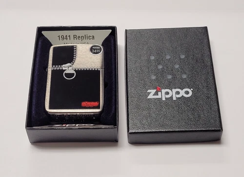 Vintage 2012 Zippo 1941 Replica Zipped Design Lighter | Mint in Box | RARE |