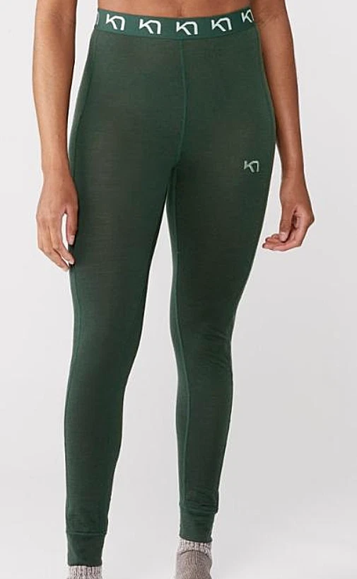 Kari Traa Klara High-Waist Base Layer Pant Women's NWT Small Color Pine