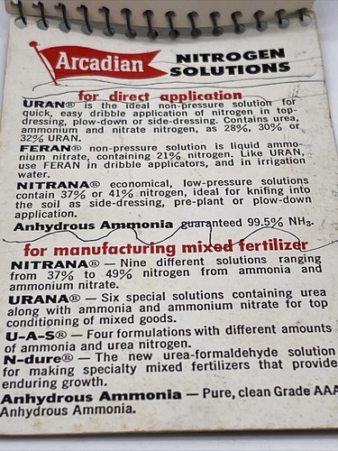 Vintage Arcadain Nitogen Notebook - Picture 6 of 8