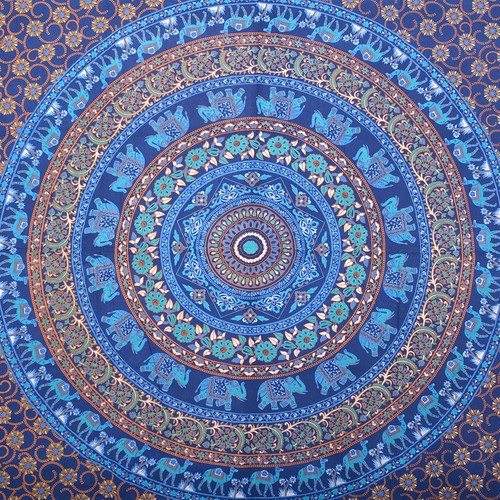 Sábana de cama bohemia boho tamaño doble tapices cuelgantes de pared indios decoración del hogar - Imagen 81 de 108
