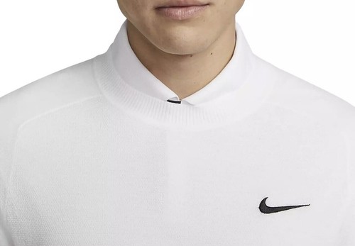 Nike Men’s Sz XL Tiger Woods Knit Crew Golf Sweater White Black DR5291-100 - Picture 6 of 11