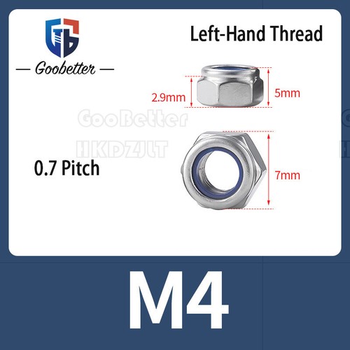 Nylon Insert Stainless Steel Locking Nuts Nylon M2 M3 M4 M5 M6 M8 M10 M12 - M30 - Picture 38 of 52