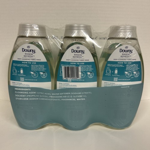 Downy Rinse & Refresh Laundry Odor Remover & Fabric Softener, Cool Cotton 3 PACK - Picture 2 of 3